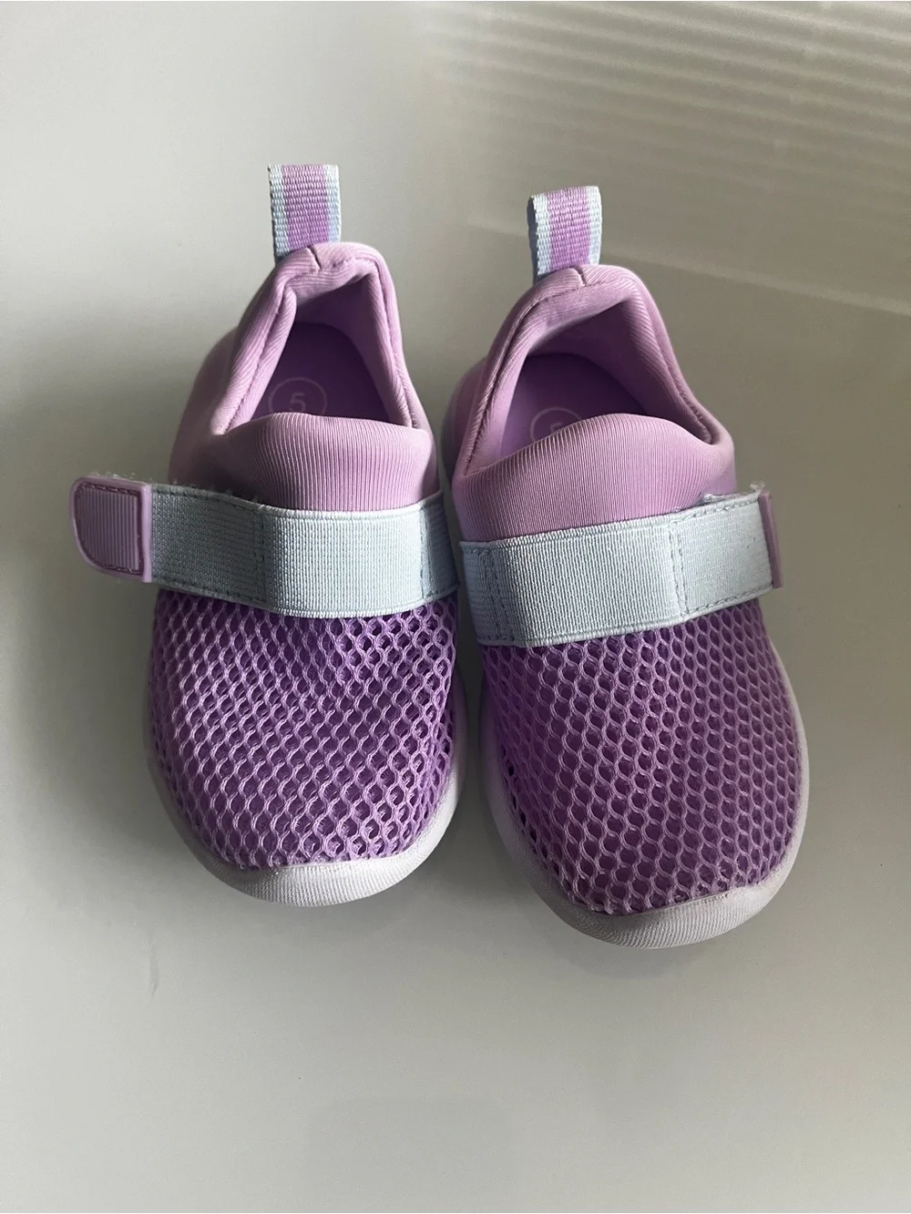 Cat & Jack Lavender Mesh Water Shoes with Hook-and-Loop Strap
